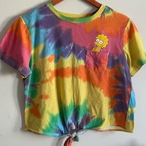 Small Tie Dye Tee The Simpsons Lisa Simpson